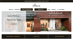 Desktop Screenshot of alchemiespa.com